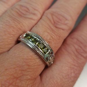 Peridot Stone Cocktail Ring